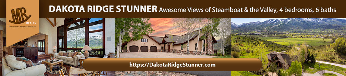 Dakota Ridge Stunner Awesome Views of Steamboat & the Valley, 4 bedrooms, 6 baths